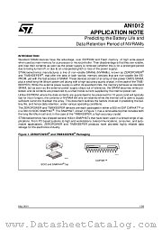 AN1012 datasheet pdf SGS Thomson Microelectronics