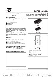 EMIF09-02726S3 datasheet pdf SGS Thomson Microelectronics