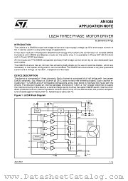 AN1088 datasheet pdf SGS Thomson Microelectronics