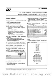 ST19KF16 datasheet pdf SGS Thomson Microelectronics