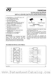 74VHC244MTR datasheet pdf SGS Thomson Microelectronics