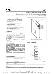 MIC datasheet pdf SGS Thomson Microelectronics