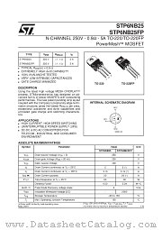 STP6NB25 datasheet pdf SGS Thomson Microelectronics