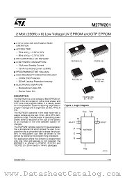 M27W201 datasheet pdf SGS Thomson Microelectronics