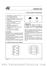 74VHCT14AM datasheet pdf SGS Thomson Microelectronics