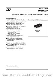 M48T128V datasheet pdf SGS Thomson Microelectronics