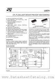 L6574 datasheet pdf SGS Thomson Microelectronics