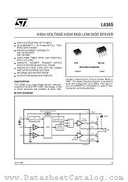 L6385D datasheet pdf SGS Thomson Microelectronics