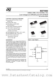 M27V800 datasheet pdf SGS Thomson Microelectronics