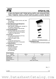 ST6225LB1 datasheet pdf SGS Thomson Microelectronics