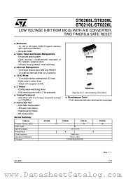 ST6210LB1 datasheet pdf SGS Thomson Microelectronics