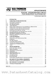 AN372 datasheet pdf SGS Thomson Microelectronics