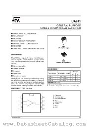 UA741CDT datasheet pdf SGS Thomson Microelectronics