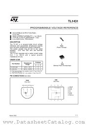 TL1431AID datasheet pdf SGS Thomson Microelectronics