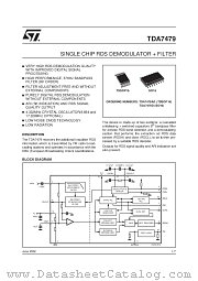 TDA7479D datasheet pdf SGS Thomson Microelectronics