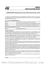 AN923 datasheet pdf SGS Thomson Microelectronics