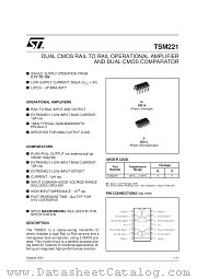 TSM221 datasheet pdf SGS Thomson Microelectronics
