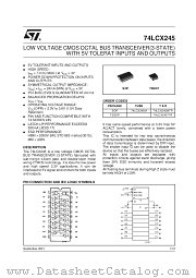 74LCX245M datasheet pdf SGS Thomson Microelectronics