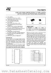 74LVQ573MTR datasheet pdf SGS Thomson Microelectronics