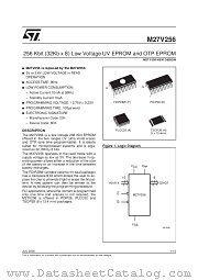 M27V256 datasheet pdf SGS Thomson Microelectronics