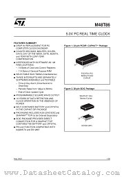 M48T86MH1 datasheet pdf SGS Thomson Microelectronics