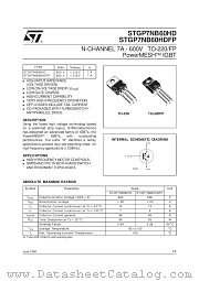 STGP7NB60HDFP datasheet pdf SGS Thomson Microelectronics