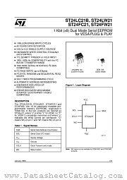 ST24FW21 datasheet pdf SGS Thomson Microelectronics