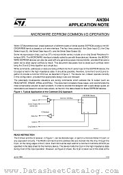 AN394 datasheet pdf SGS Thomson Microelectronics