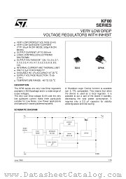 KF33BDT datasheet pdf SGS Thomson Microelectronics