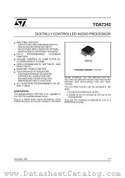 TDA7342 datasheet pdf SGS Thomson Microelectronics