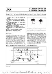 UC2842AN datasheet pdf SGS Thomson Microelectronics