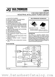 L6370L datasheet pdf SGS Thomson Microelectronics