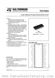 TEA7088A datasheet pdf SGS Thomson Microelectronics