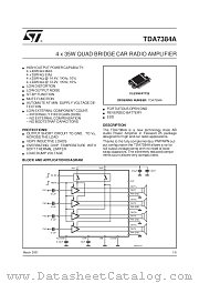 TDA7384A datasheet pdf SGS Thomson Microelectronics