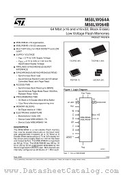 M58LW064A datasheet pdf SGS Thomson Microelectronics