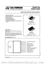 TDA8174A datasheet pdf SGS Thomson Microelectronics
