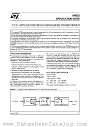 AN825 datasheet pdf SGS Thomson Microelectronics