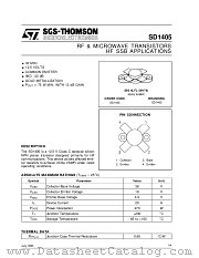 SD1405 datasheet pdf SGS Thomson Microelectronics