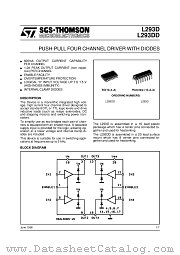 L293D datasheet pdf SGS Thomson Microelectronics