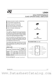 LS404 datasheet pdf SGS Thomson Microelectronics