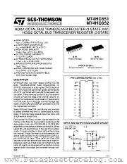 M74HC651 datasheet pdf SGS Thomson Microelectronics