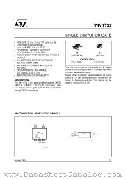 74V1T32 datasheet pdf SGS Thomson Microelectronics