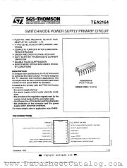 TEA2164 datasheet pdf SGS Thomson Microelectronics