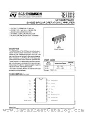 TDB7910 datasheet pdf SGS Thomson Microelectronics
