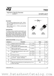 TN22-1500H datasheet pdf SGS Thomson Microelectronics
