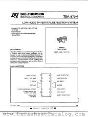 TDA1170N datasheet pdf SGS Thomson Microelectronics