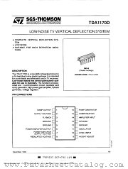 TDA1170D datasheet pdf SGS Thomson Microelectronics
