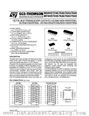 M54HC7640 datasheet pdf SGS Thomson Microelectronics