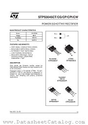 STPS3045CPI datasheet pdf SGS Thomson Microelectronics