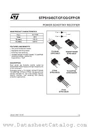 STPS1545CT datasheet pdf SGS Thomson Microelectronics